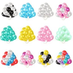 Ballons en latex avec perles brillantes pour enfants or noir rose décor de mariage à air joyeux