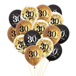 Ballons avec confettis pour fête d'anniversaire d'adulte fournitures de décoration pour