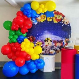 Kit d'arche de guirxiété de ballons de Noël rouge vert bleu jaune ensemble de ballons fête de