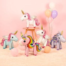 Ballons licorne arc-en-ciel pour anniversaire en aluminium fournitures de décoration pour fête
