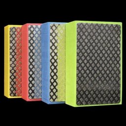 M4YC 4 Pcs 9x5.5cm Diamond Hand Polishing Pad Grit 60# 100# 200# 400# Sanding Blocks