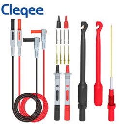 Aleqee-Kit de test multimètre avec sondes de perçage filaires ensemble de sondes à crochet de