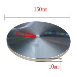 Disque de polissage en aluminium pour rectifieuse de pierres précieuses 6 pouces 8 pouces 150mm