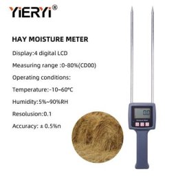 Yieryi – humidimètre Portable TK100H pour le brouillard de bambou pour tester l'herbe la paille