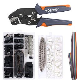 Dupont-Jeu d'outils de sertissage à cliquet kit de pinces à sertir pour connecteurs 0.08mm Dupont