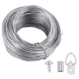 Kit de crochets de suspension pour cadre Photo 1 ensemble de câbles métalliques et de crochets de