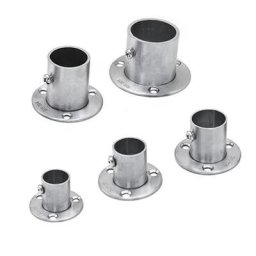 B03E – support de barre à bride de prise de poteau en acier inoxydable support de tuyau mural pour
