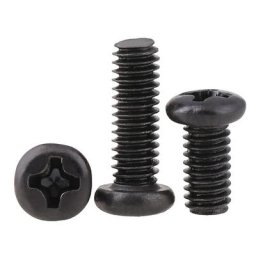 Vis à tête ronde noire en gros (dur) vis numérique électronique vis à tête cylindrique PM M2-M4 100