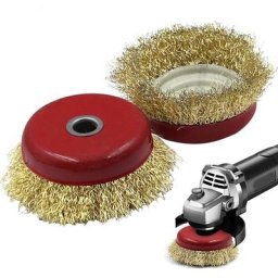 Brosse en fil d'acier pour meuleuse d'angle meulage dérouillage ébavurage polissage nettoyage