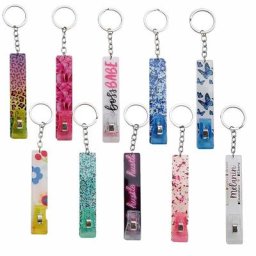 Pince à cartes de crédit en acrylique extracteur de cartes porte-clés personnalisé clip pour long