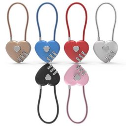 Serrure concentrique en forme de cœur pour cartable cadenas à code mot de passe valise à