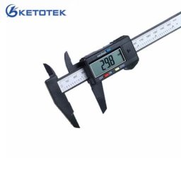 Outil de mesure LCD numérique électronique en plastique fibre de carbone Vernier jauge à pied à