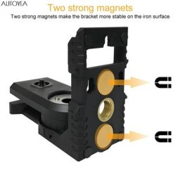 Support de niveau laser magnétique en forme de L 1/4-5/8 pouces adaptateur trépied pour recyclage