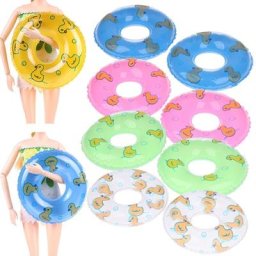 Anneau de natation Miniature pour maison de poupée en PVC Mini mignon flotteur ceinture de