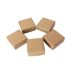 Petite boîte en papier kraft faite à la main boîte en carton marron boîte de Regina papier