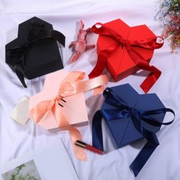 Boîte à Cadeaux en Forme de Cœur avec Ruban à Nministériels d Emballage de Cadeaux de