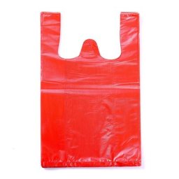Sac en Plastique Rouge Épais avec Poignée Rangement de Cuisine Sac à Ordures Propre Supermarché