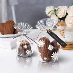 Sacs d'emballage en plastique transparent 100 pièces sac de rangement pour fleurs strass
