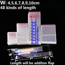 Petit sac en plastique transparent auto-adhésif pour bonbons strass jouets bijoux emballage