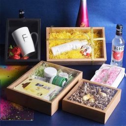 Cajas de Carton-boîte pliante de papier kraft avec fenêtre transparente en PVC Boîte cadeau 10