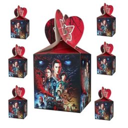 Décoration de fête d'anniversaire Stranger Things boîte à bonbons accessoire de fête