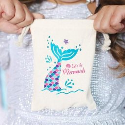 5 pièces queue de sirène bonbons cadeaux sacs d'été piscine sous la mer thème fête d'anniversaire
