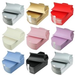 Boîte à cadeaux en papier Kraft 9X13X3.5cm 50 pièces boîtes à bonbons fournitures d'accessoires