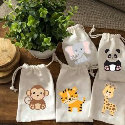 Sacs cadeaux de bonbons pour bébés KrasnoTiger éléphant singe animal calcul de la jungle