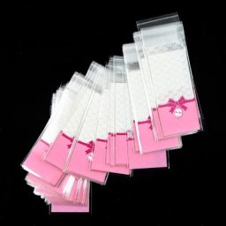 Sacs à bonbons et strass en plastique emballage cadeau sac Opp auto-adhésif pour fête