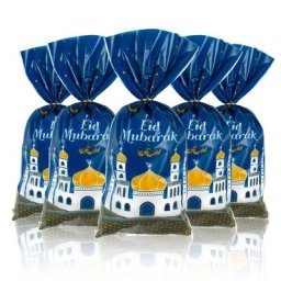 25/50 pièces Eid Mubarak sacs cadeaux en plastique bonbons Cookie sac Ramadan Kareem décorations