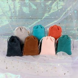 Petits sacs en velours 7x9 9x12cm 5 pièces/lot sachets d'emballage de bonbons et bijoux sacs de