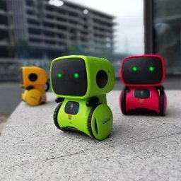 Jouet robot intelligent pour enfants danse commandes vocales version tactile coule mignon
