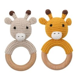 3 Pcs/Set Bébé Sucette Clip De Chaîne Factice Porte-Mamelon En Bois Bracelet Crochet Lion Musique
