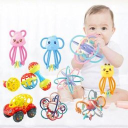 Jouets pour bébés de 0 à 12 mois hochet de lit pour nourrissons balle TeWindsor souple jeu