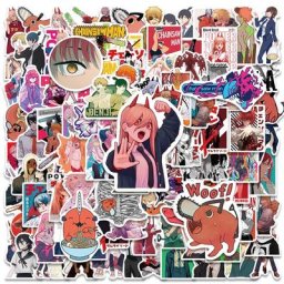 Autocollants graffiti de dessin animé pour homme tronçonneuse autocollants pour ordinateur
