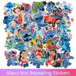 Autocollants de personnages de dessins animés Disney étiquette de Skateboard moto bagage