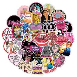 Autocollants de dessin animé de femmes de soutien concepiste cool décalcomanies de graffiti pour