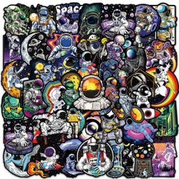 Autocollants de Graffiti dessin animé astronaute de l'espace étiquette esthétique jouet pour