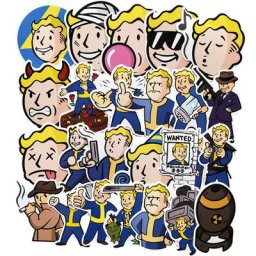 Autocollants waterproof du jeu Fallout 4 pour enfant stickers graffiti pour blague vélo