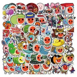 10/30/50PCS Dessin Animé Taiko pas Tatsujin Tambour Maître Jeu Autocollants Pour Ordinateur Portable