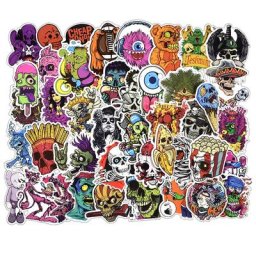 Autocollants de modules d'horreur mixtes stickers Dark Cool Seton Graffiti pour bagages