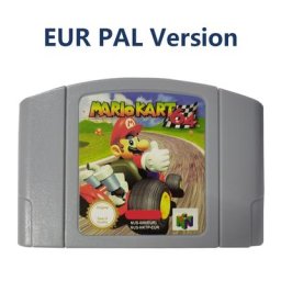 Cartouche de Jeu Vidéo Mario Kart 64 Bits Version PAL N64 Version Anglaise