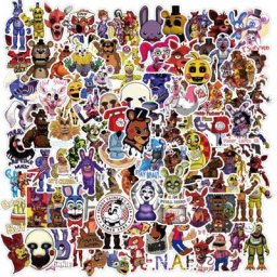 Étuis à crayons Harem Graffiti ours en peluche Five Nights autocollants classiques pour
