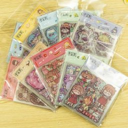 Autocollants de dessin animé 20 feuilles/ensemble mignon Kawaii décoration pour compte à main