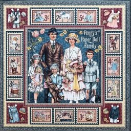 Autocollants vintage de tenues de famille heureuse stickers artisanaux et de scrapbooking
