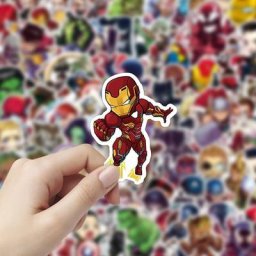 Autocollants The Avengers 10/30/100 pièces stickers services.com America Iron Man pour