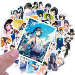 Autocollants séries Anime avec vous 10/50 pièces/paquet Stickers de décoration jouets pour