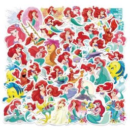 Autocollants de dessin animé Disney pour enfants la petite sirène Ariel décalcomanies pour