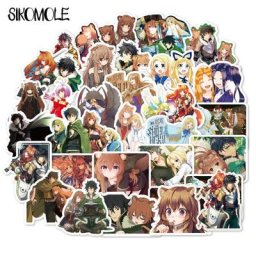 Autocollants du Dessin Animé Japonais Tate No Yuusha No Nariagari Stickers pour Skateboard Valise
