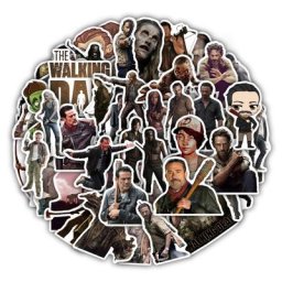 10/30/50pcs Télé The Walking Dead Autocollants pour Ordinateur Portable Étui à Roulettes Moto Dessin